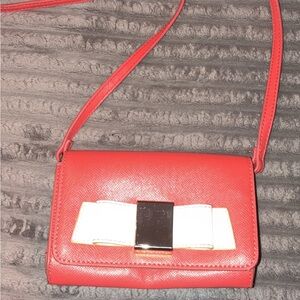 Ivanka Trump Red and White Crossbody Bag